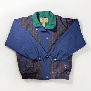 Vintage Tourney GORE-TEX Women's Medium Waterproof Jacket Green Navy 90s